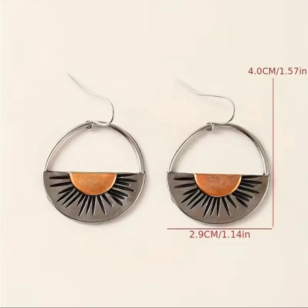 NEW Sunrise Sun Drop Dangle Earrings